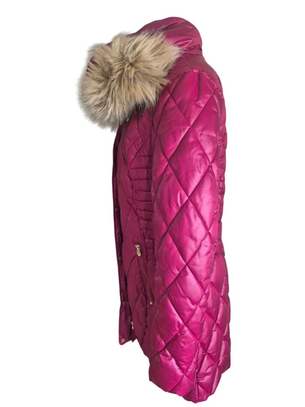 Laundry By Design Red Quilted Coat Size M - Picture 2 of 7